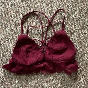 Victoria’s Secret Maroon Strappy Bralette